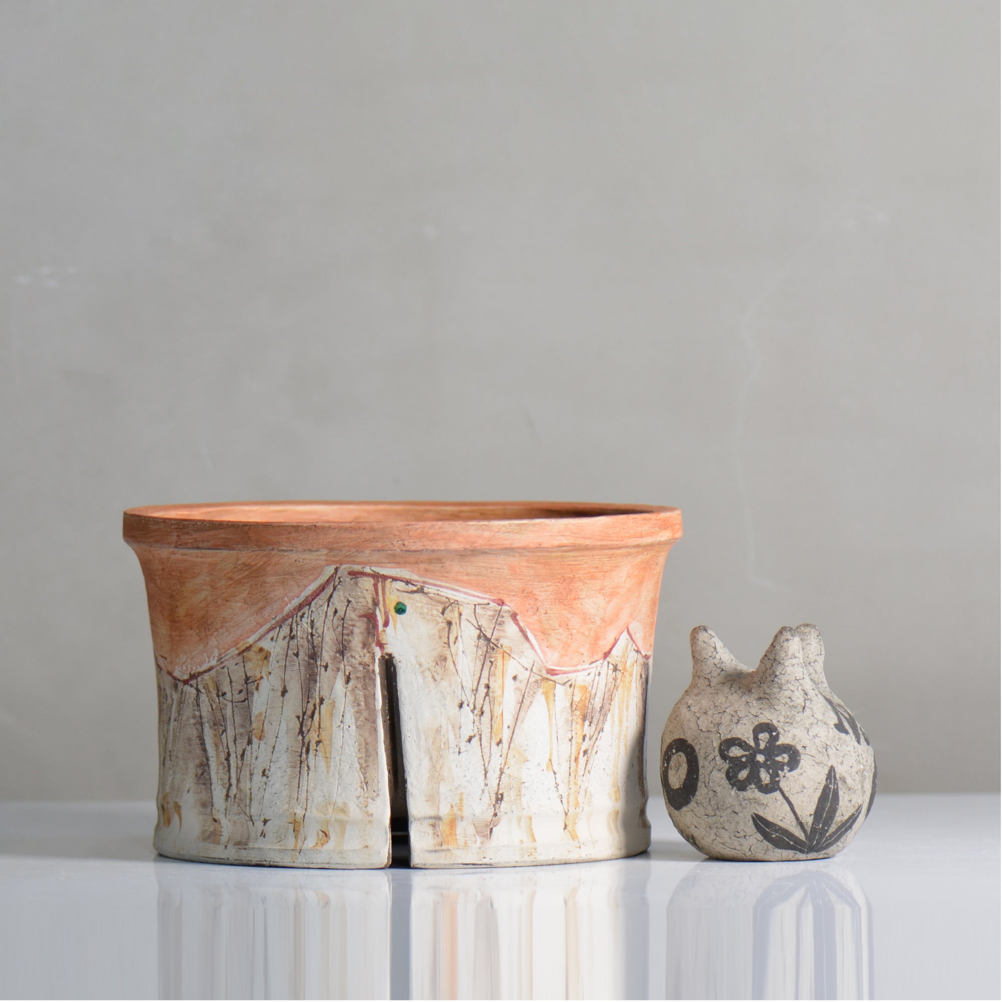 沼野 秀章 / 刻む音 / nh5_so11_xl / 約φ20cm / 植木鉢 – ハチラボ