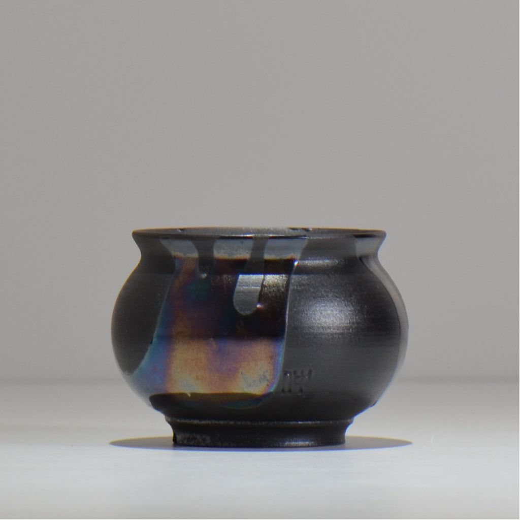Naka / マダラ黒  / no_mb04_xs / 約 φ7.5cm / 植木鉢