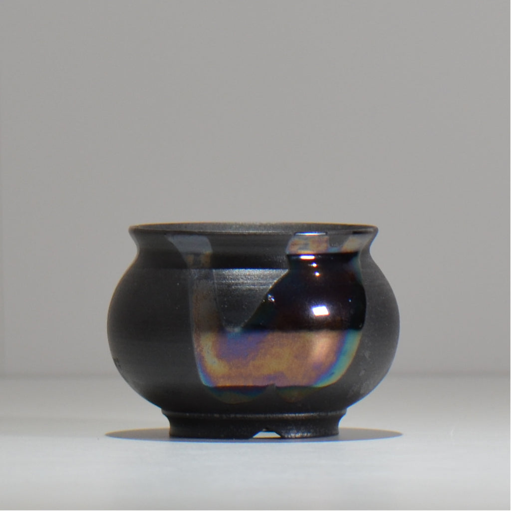 Naka / マダラ黒  / no_mb04_xs / 約 φ7.5cm / 植木鉢