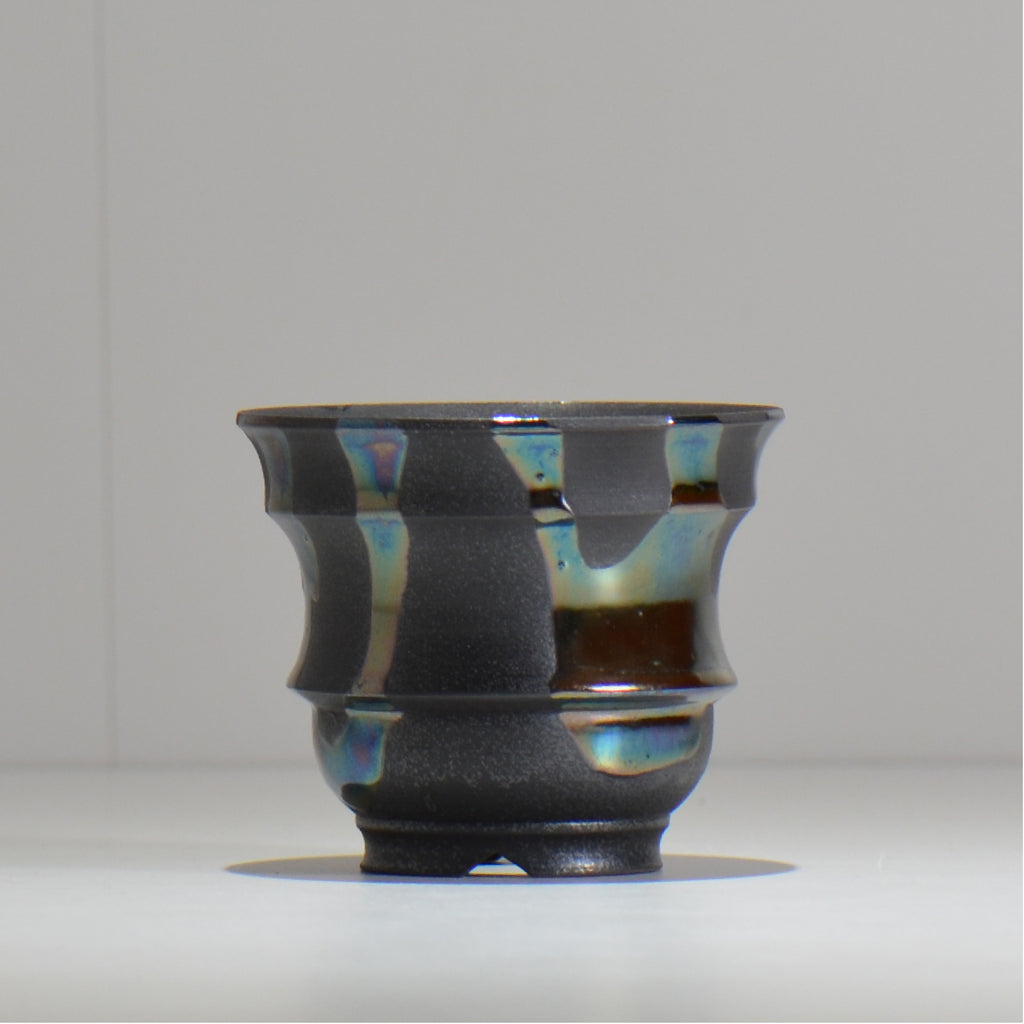 Naka / マダラ黒  / no_mb05_s / 約 φ10cm / 植木鉢