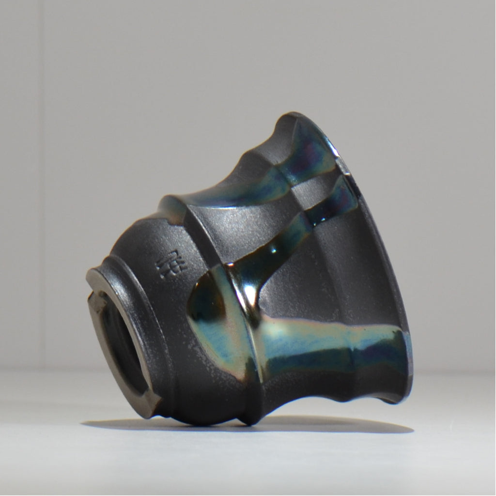 Naka / マダラ黒  / no_mb06_s / 約 φ10.7cm / 植木鉢