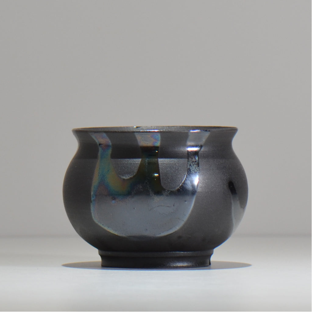 Naka / マダラ黒  / no_mb07_s / 約 φ10cm / 植木鉢