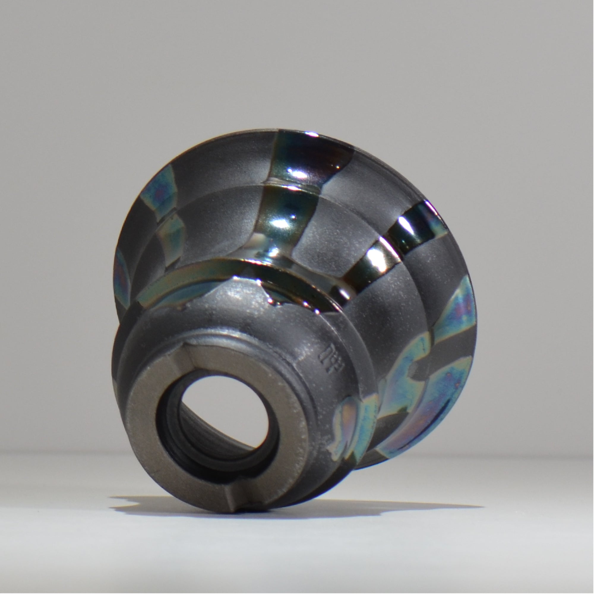 Naka / マダラ黒  / no_mb08_m/ 約 φ12.7cm / 植木鉢