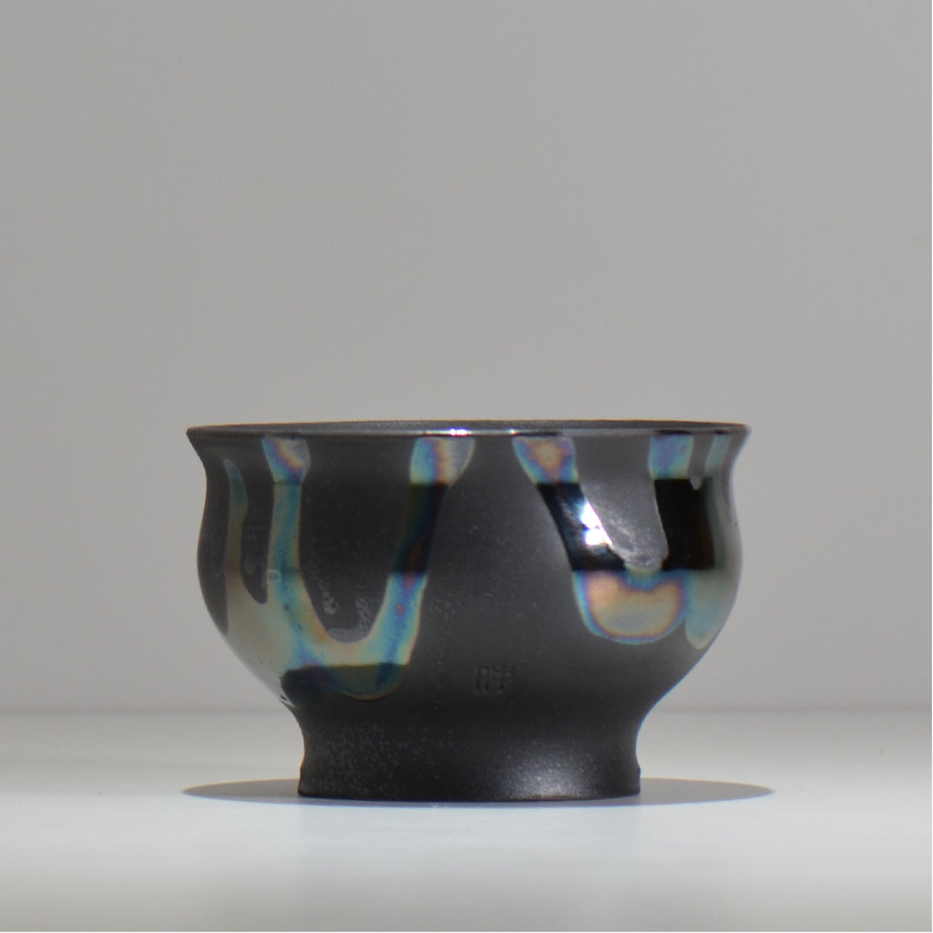 Naka / マダラ黒  / no_mb09_m / 約 φ13.2cm / 植木鉢