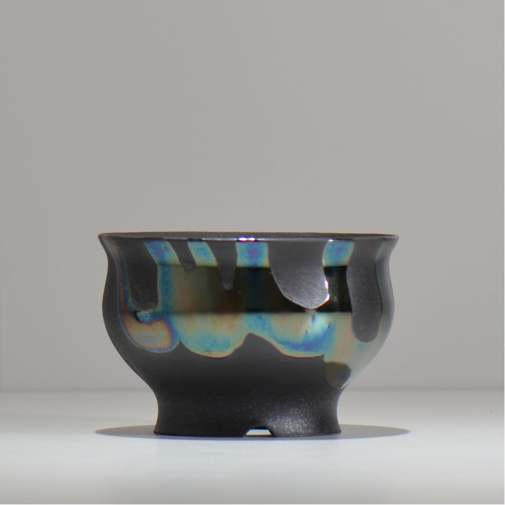 Naka / マダラ黒  / no_mb09_m / 約 φ13.2cm / 植木鉢
