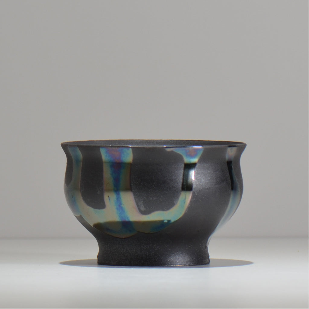 Naka / マダラ黒  / no_mb09_m / 約 φ13.2cm / 植木鉢