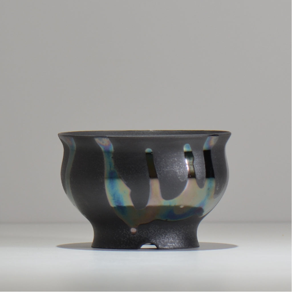 Naka / マダラ黒  / no_mb09_m / 約 φ13.2cm / 植木鉢