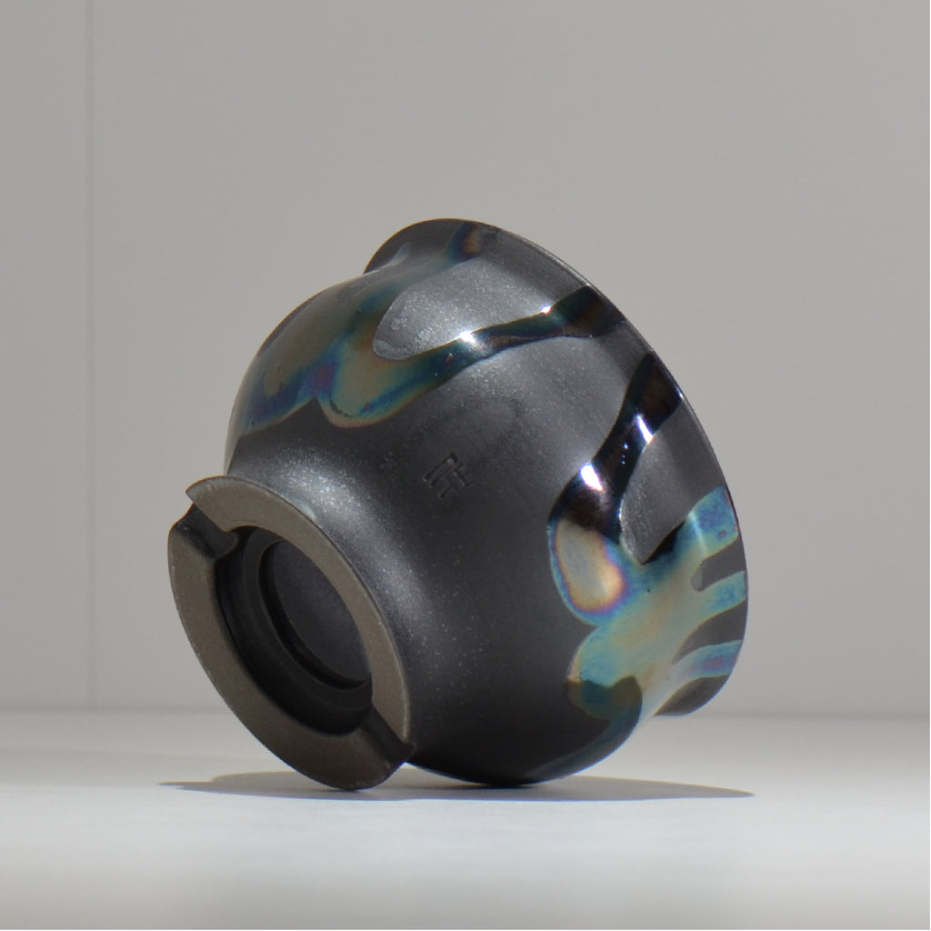 Naka / マダラ黒  / no_mb09_m / 約 φ13.2cm / 植木鉢