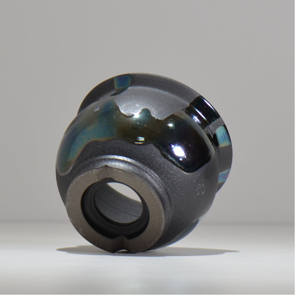Naka / マダラ黒  / no_mb10_s / 約 φ12cm / 植木鉢
