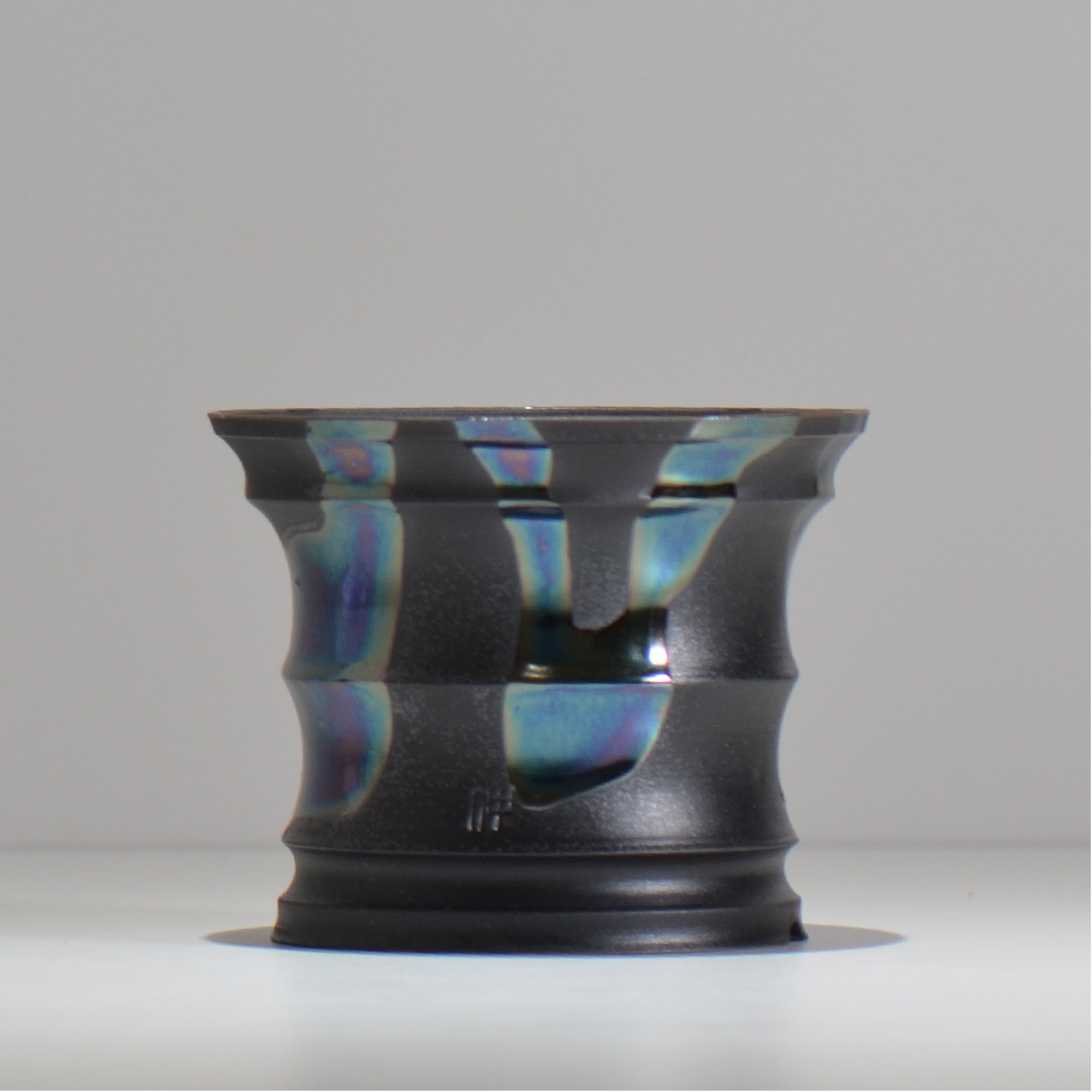 Naka / マダラ黒 / no_mb11_m/ 約 φ13.5cm / 植木鉢 – ハチラボ