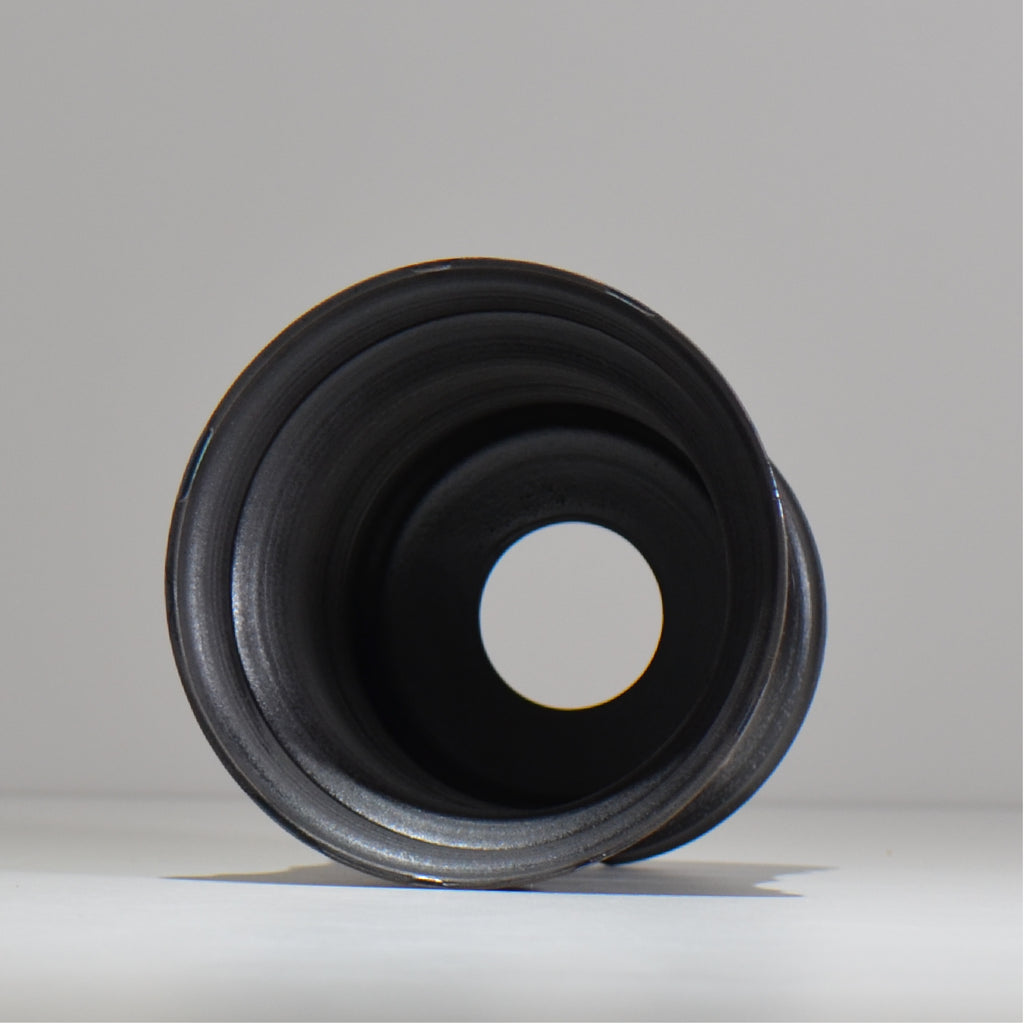 Naka / マダラ黒  / no_mb11_m/ 約 φ13.5cm / 植木鉢