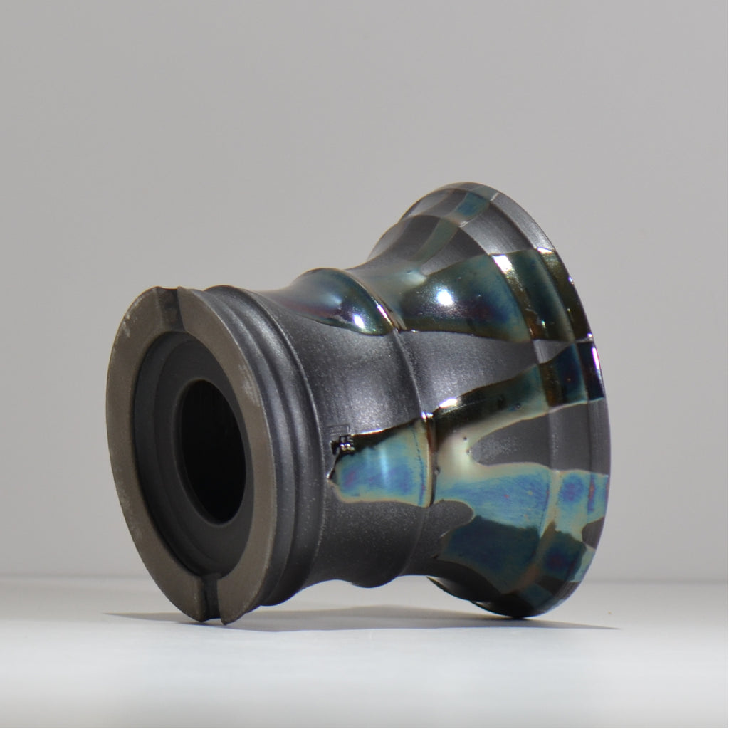 Naka / マダラ黒  / no_mb12_m / 約 φ14.7cm / 植木鉢