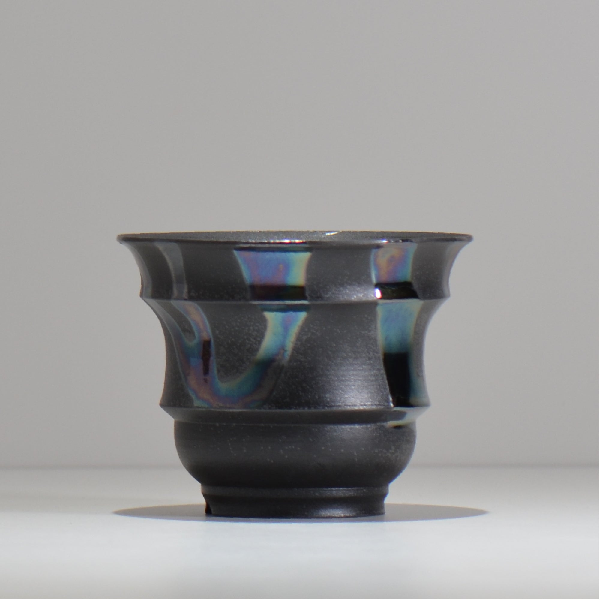 Naka / マダラ黒  / no_mb13_m / 約 φ12.5cm / 植木鉢