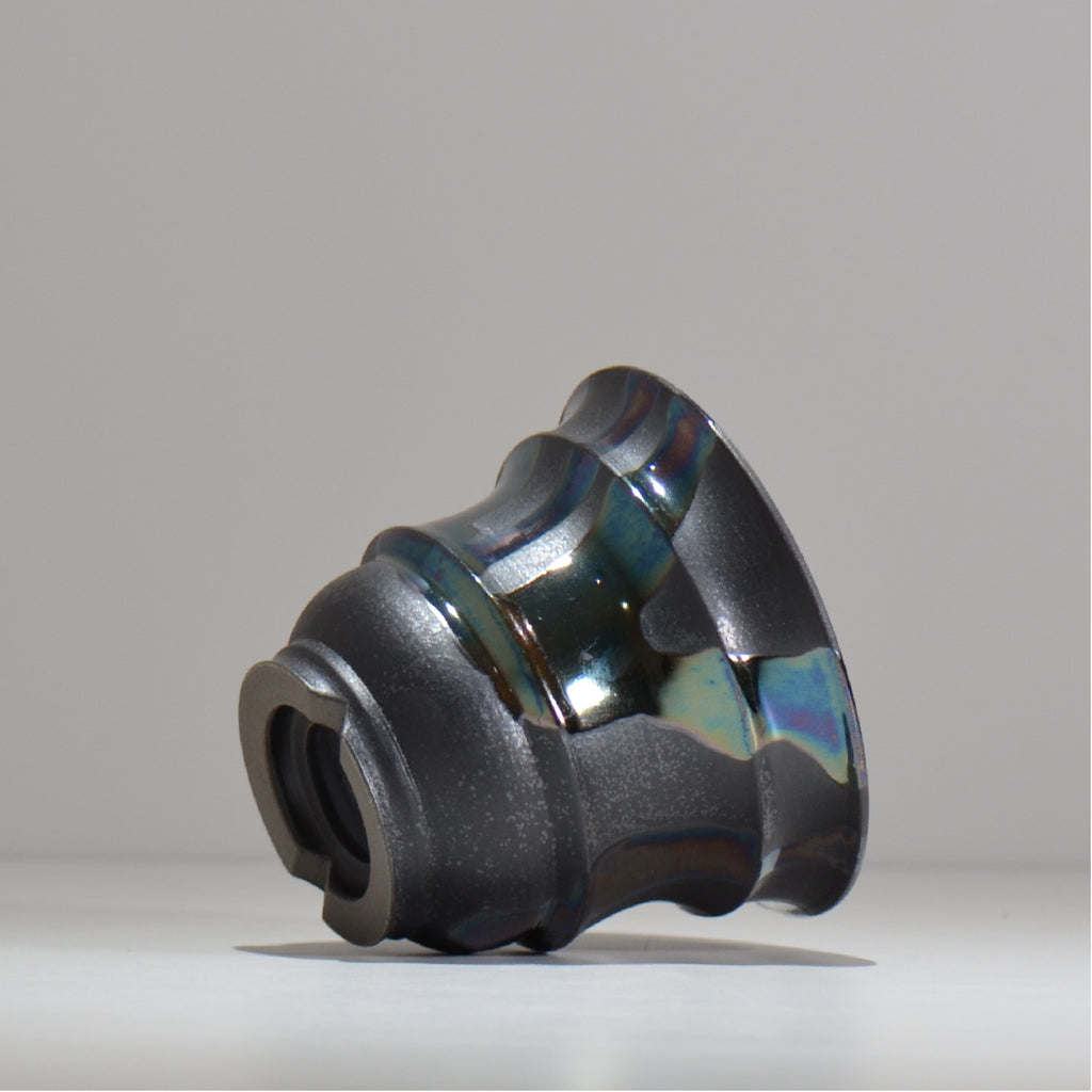 Naka / マダラ黒  / no_mb13_m / 約 φ12.5cm / 植木鉢