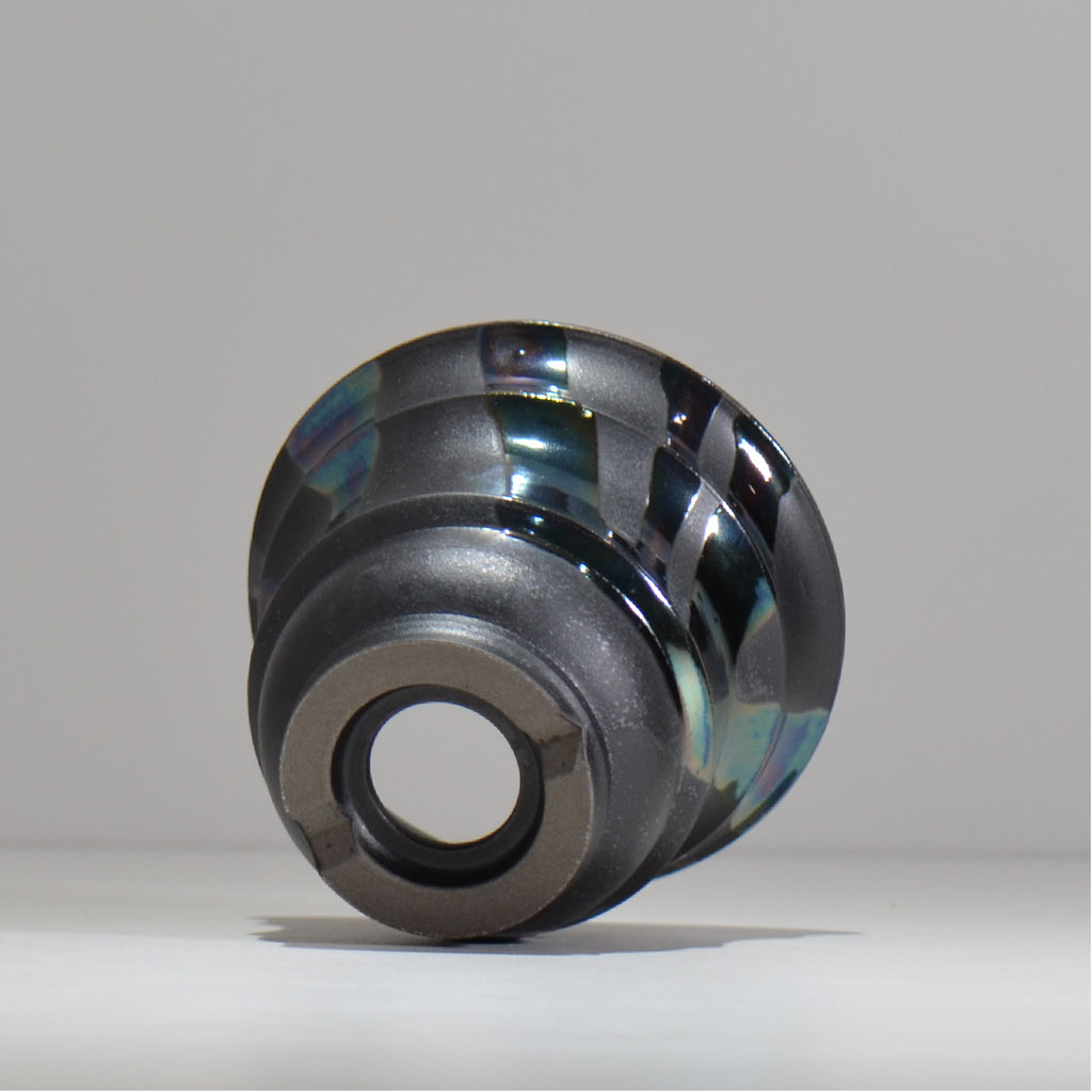 Naka / マダラ黒  / no_mb13_m / 約 φ12.5cm / 植木鉢