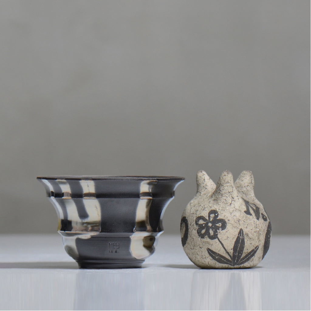 Naka / シルバーマダラ / no3_sm16_m / 約 φ12.5cm / 植木鉢