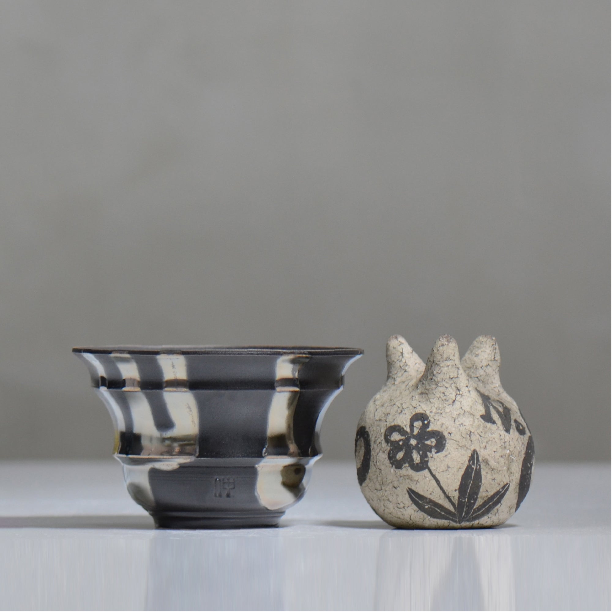 Naka / シルバーマダラ / no3_sm16_m / 約 φ12.5cm / 植木鉢