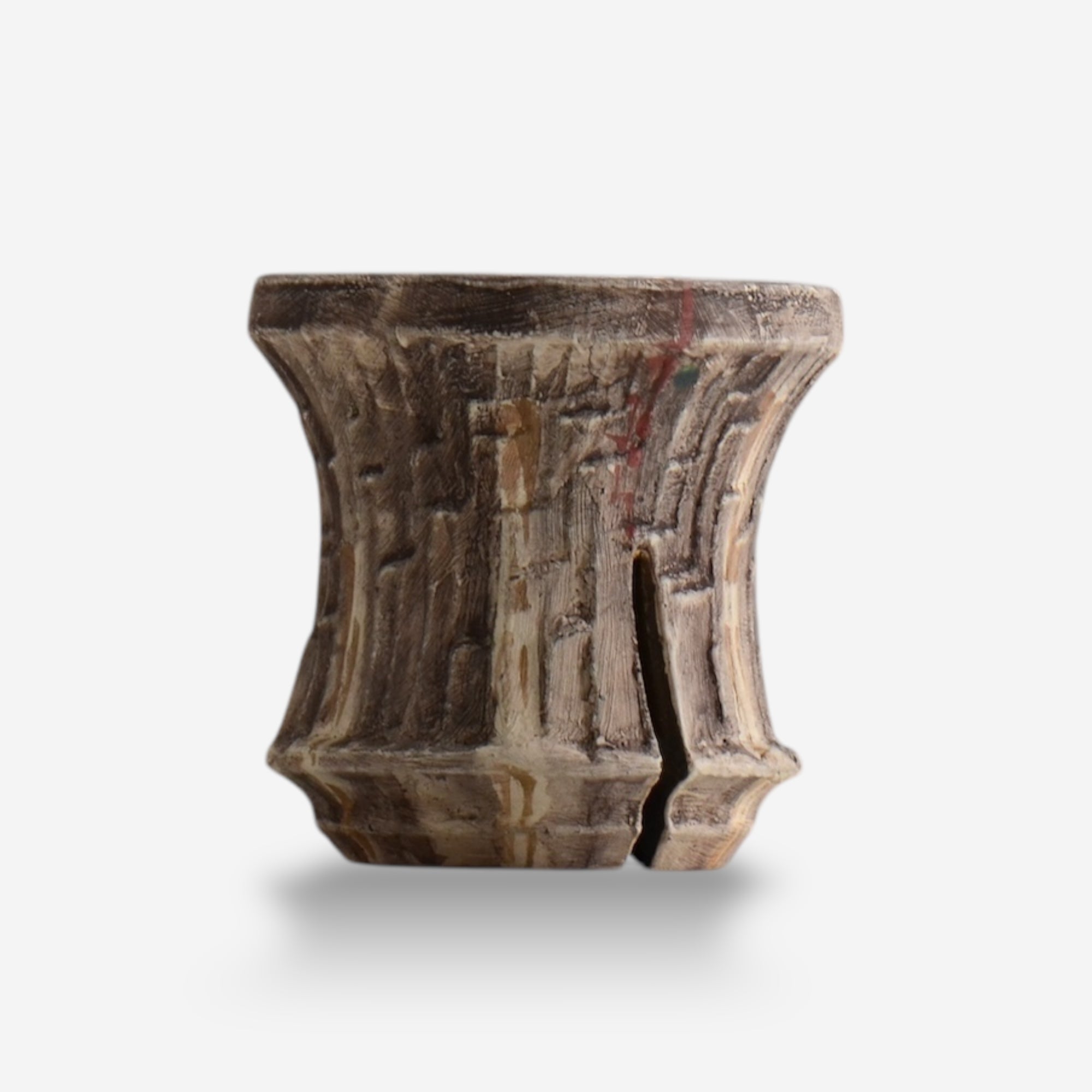 沼野秀章 / 刻む音 08  /   約 φ10.6cm  /  植木鉢