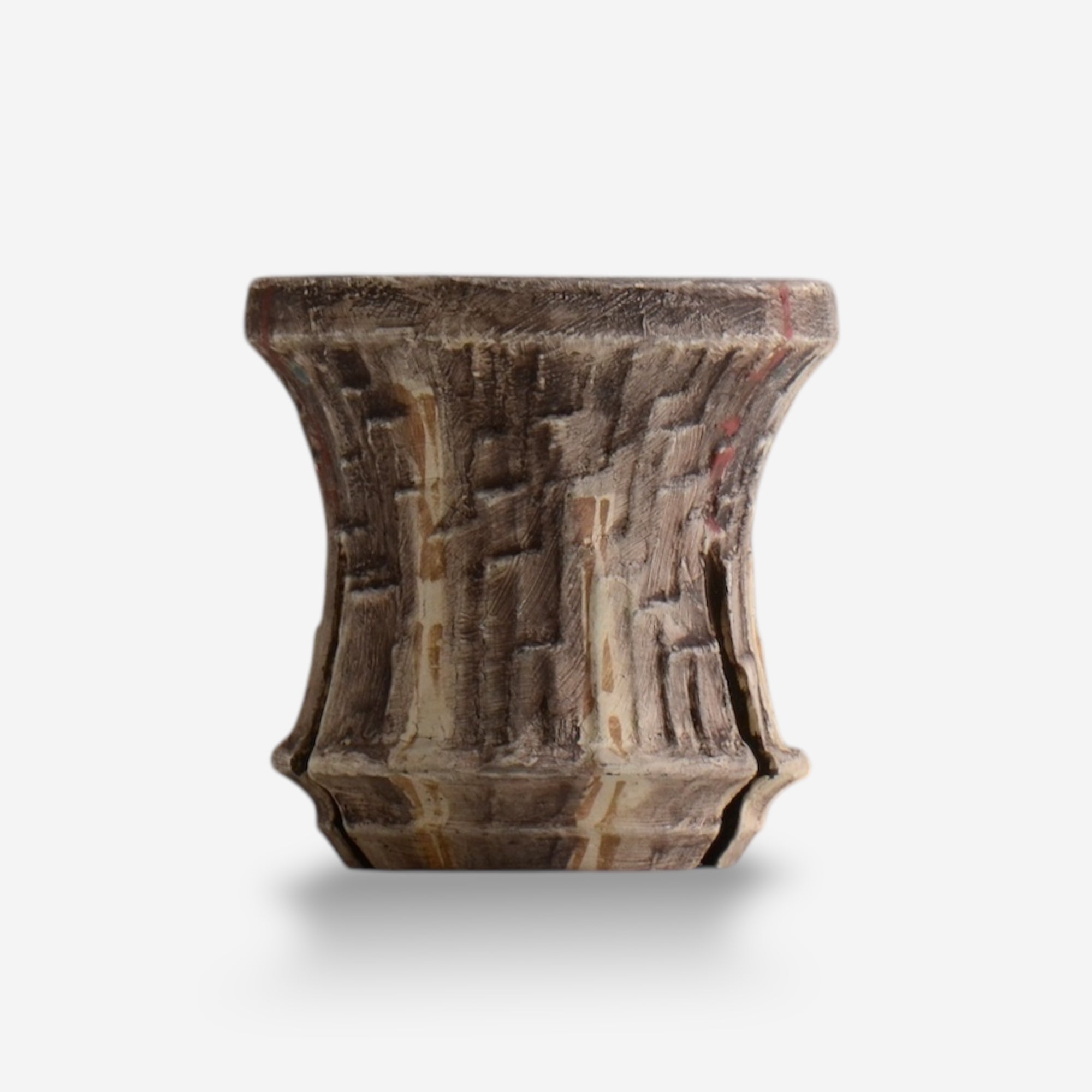 沼野秀章 / 刻む音 08  /   約 φ10.6cm  /  植木鉢