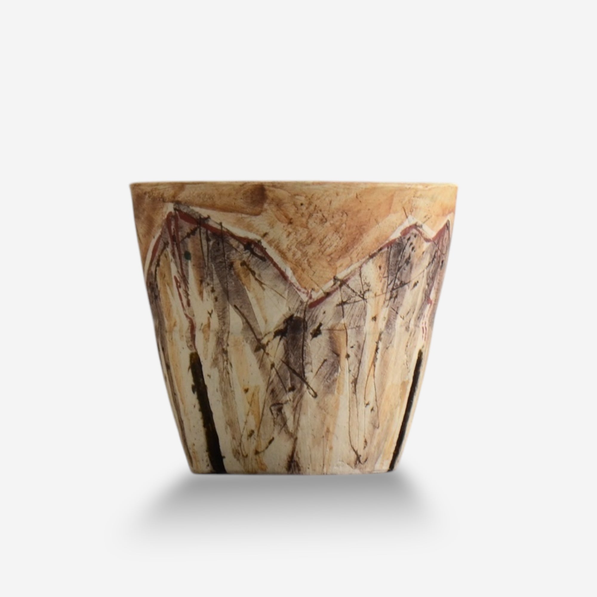 沼野秀章 / 刻む音 09  /   約 φ11cm  /  植木鉢