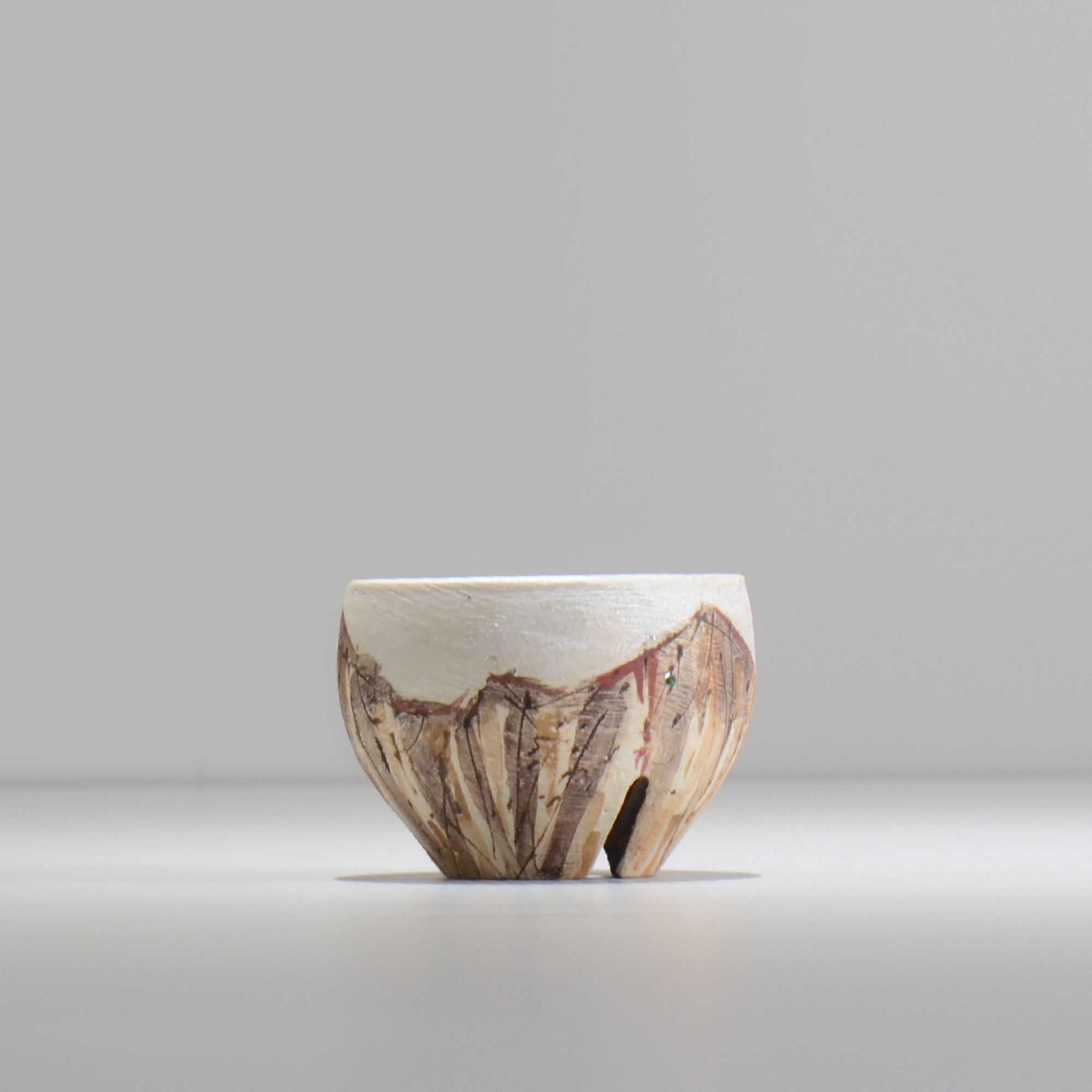 沼野秀章 / 刻ム音 / nu02_so03_xs / 約 φ7.7cm  /  植木鉢