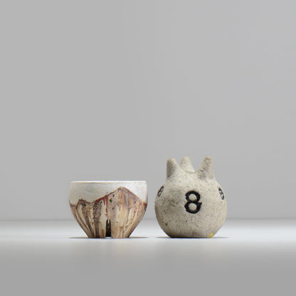 沼野秀章 / 刻ム音 / nu02_so03_xs / 約 φ7.7cm  /  植木鉢