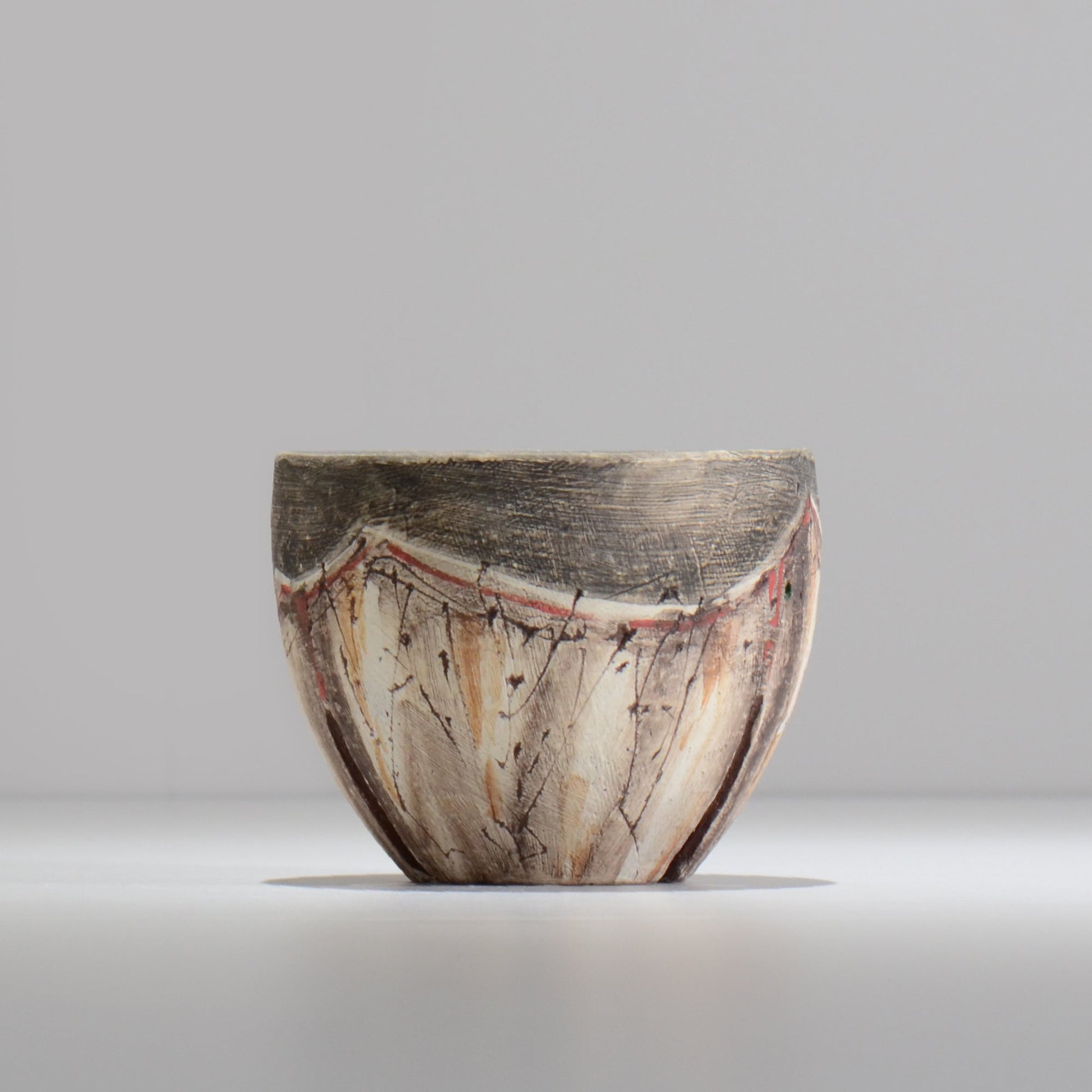 沼野秀章 / 刻ム音 / nu02_so09_s / 約 φ11.5cm  /  植木鉢