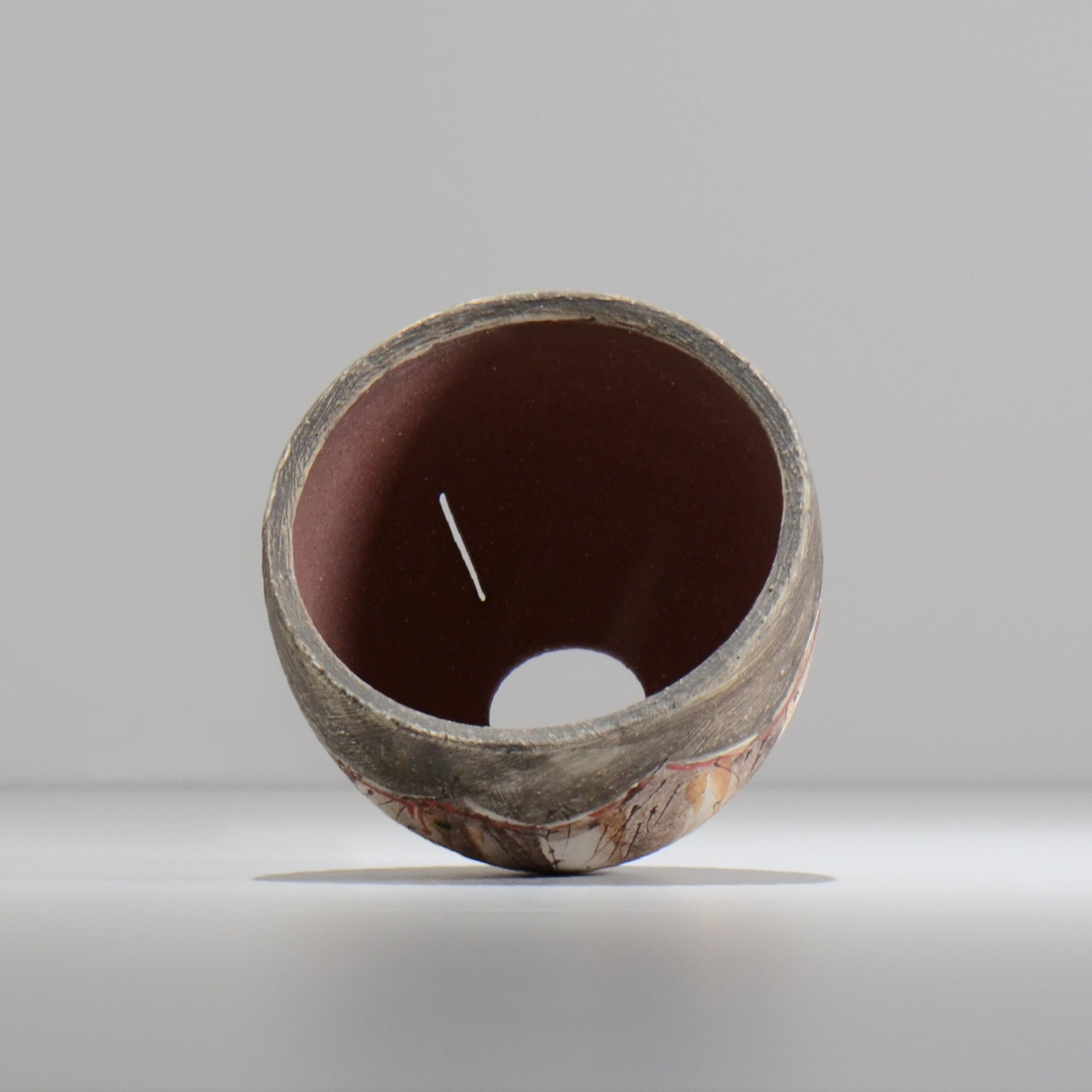 沼野秀章 / 刻ム音 / nu02_so09_s / 約 φ11.5cm  /  植木鉢