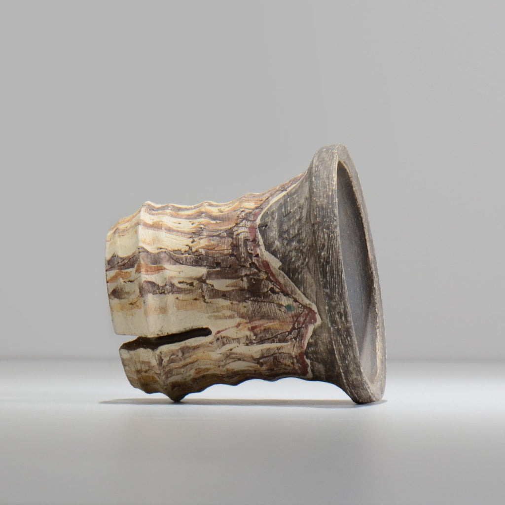 沼野秀章 / 刻ム音 / nu02_so10_s / 約 φ11.5cm  /  植木鉢