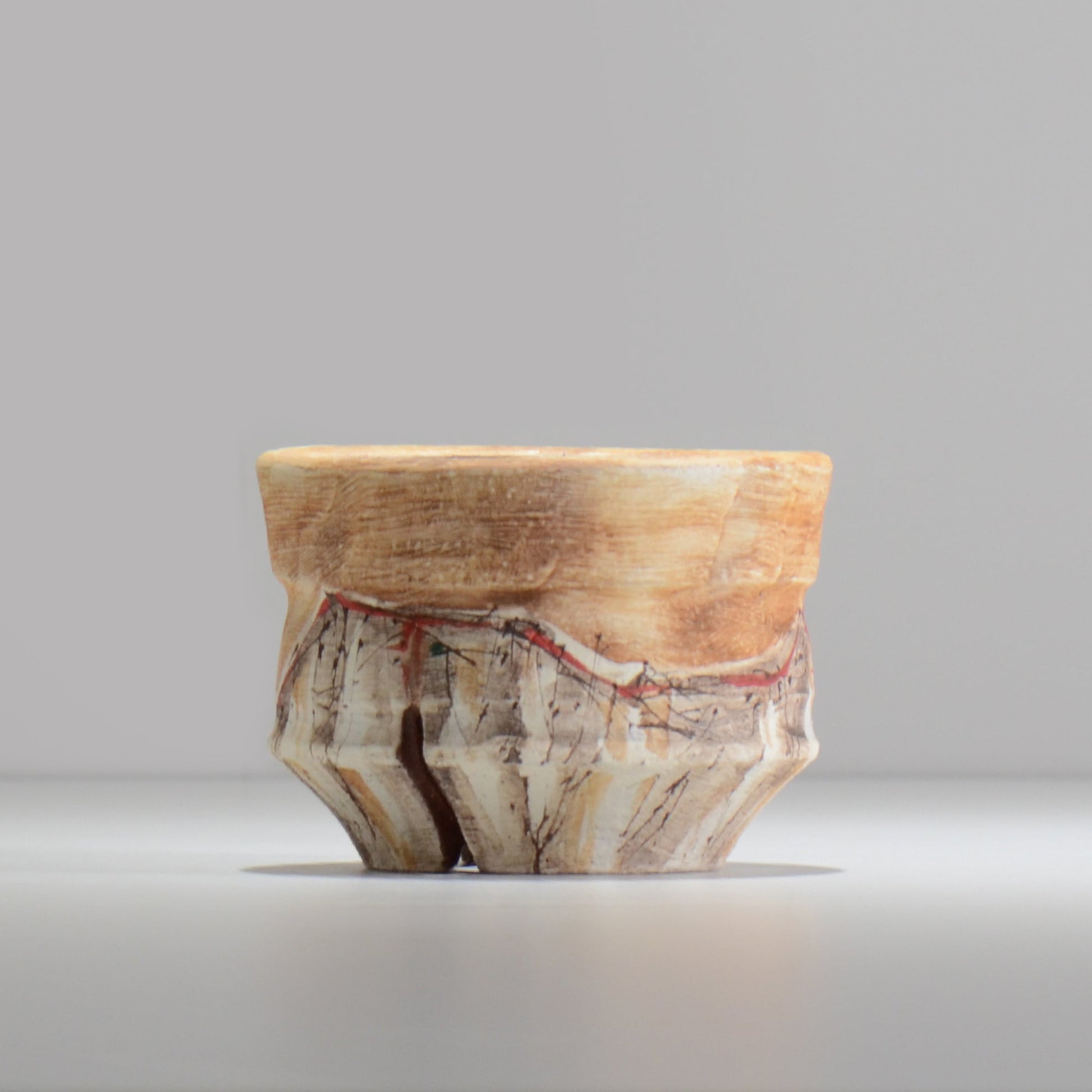 沼野秀章 / 刻ム音 / nu02_so11_s / 約 φ11.8cm  /  植木鉢