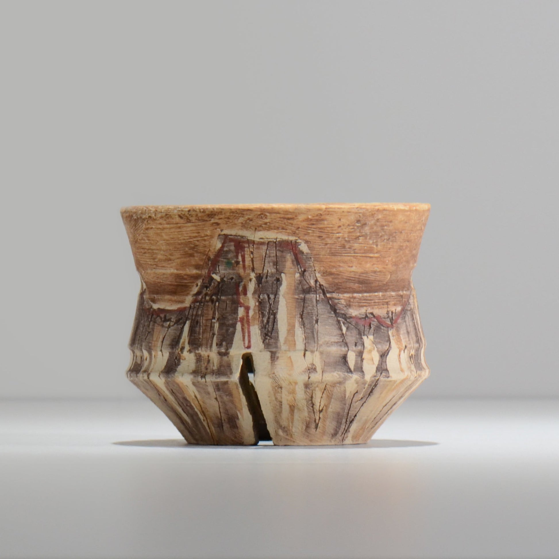 沼野秀章 / 刻ム音 / nu02_so12_m / 約 φ12.7cm  /  植木鉢