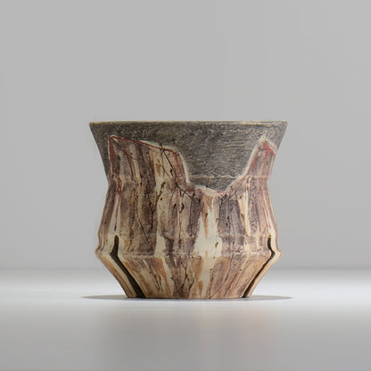 沼野秀章 / 刻ム音 / nu02_so13_m / 約 φ12.7cm  /  植木鉢