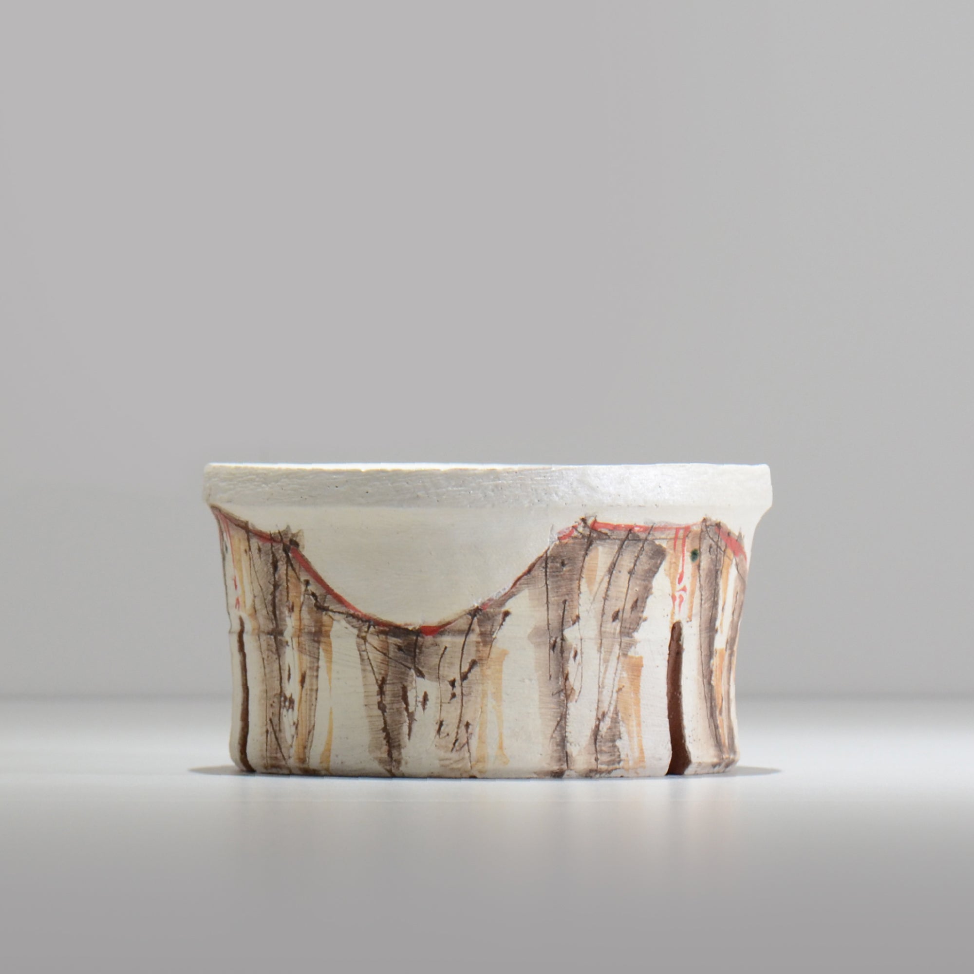 沼野秀章 / 刻ム音 / nu02_so15_m / 約 φ14.8cm  /  植木鉢