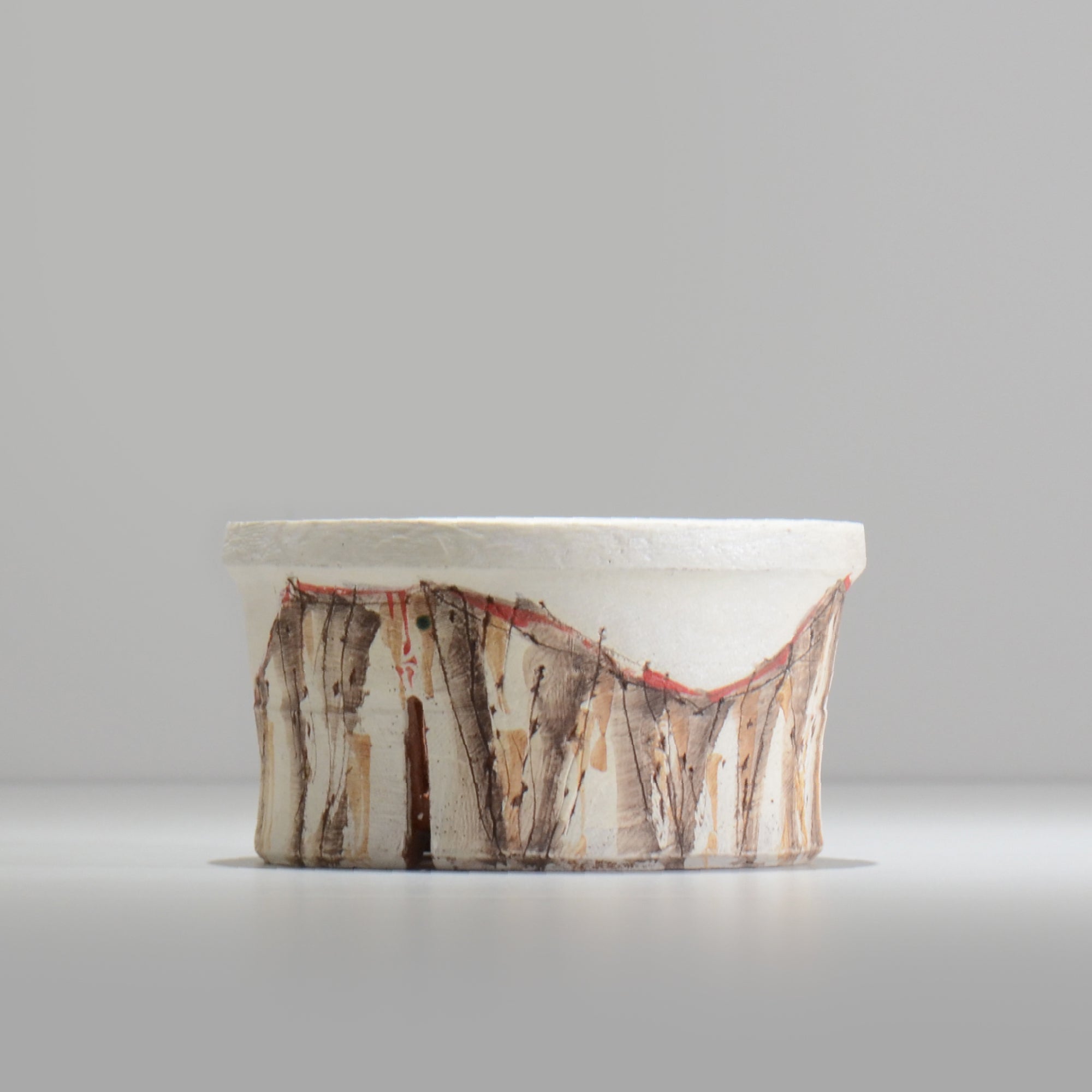 沼野秀章 / 刻ム音 / nu02_so15_m / 約 φ14.8cm  /  植木鉢