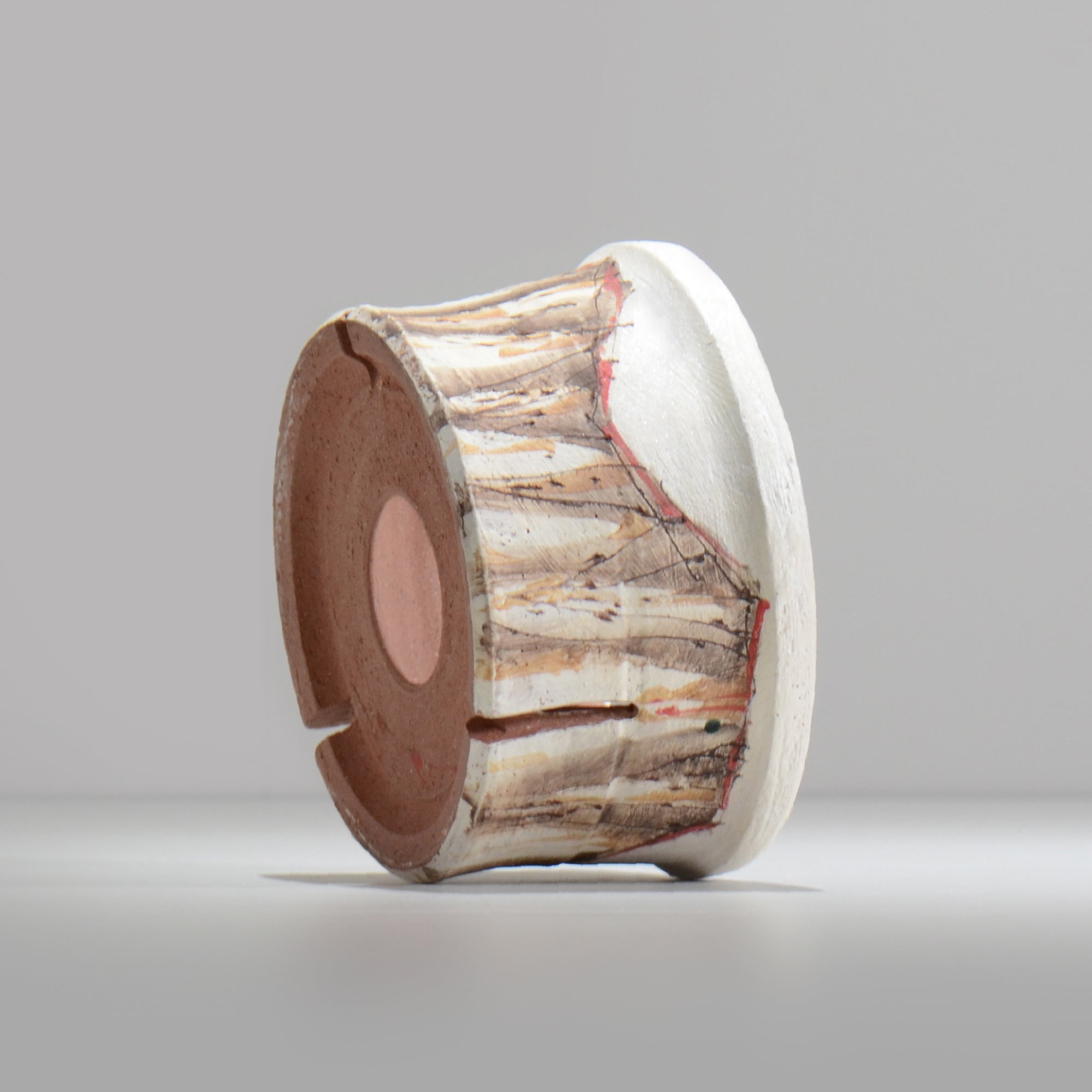 沼野秀章 / 刻ム音 / nu02_so15_m / 約 φ14.8cm  /  植木鉢