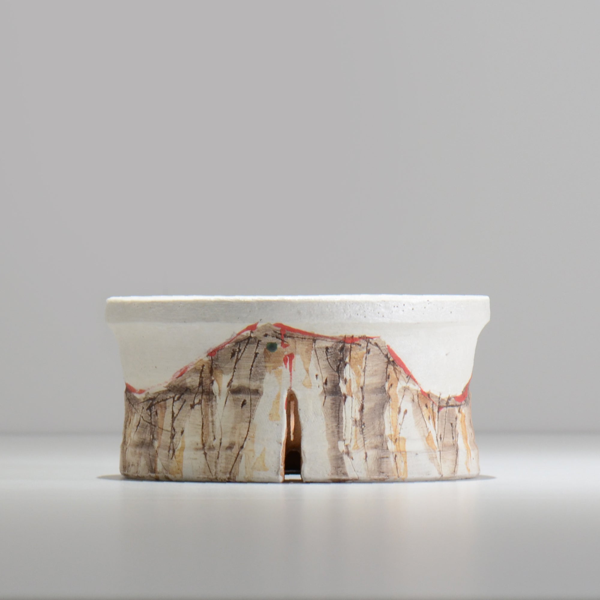 沼野秀章 / 刻ム音 / nu02_so16_l / 約 φ15.7cm  /  植木鉢