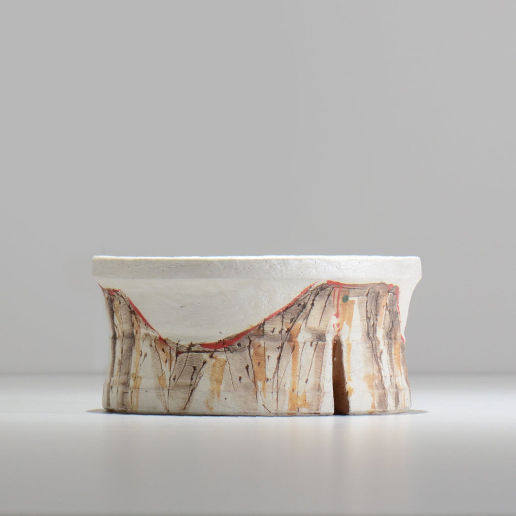 沼野秀章 / 刻ム音 / nu02_so16_l / 約 φ15.7cm  /  植木鉢