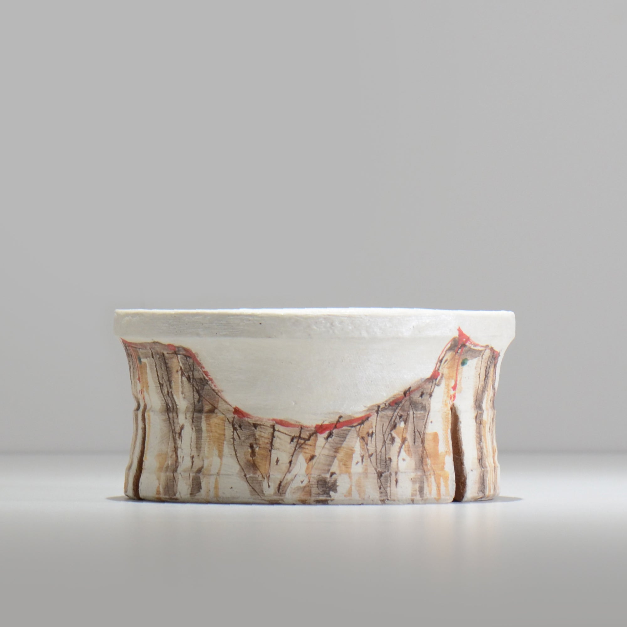 沼野秀章 / 刻ム音 / nu02_so16_l / 約 φ15.7cm  /  植木鉢