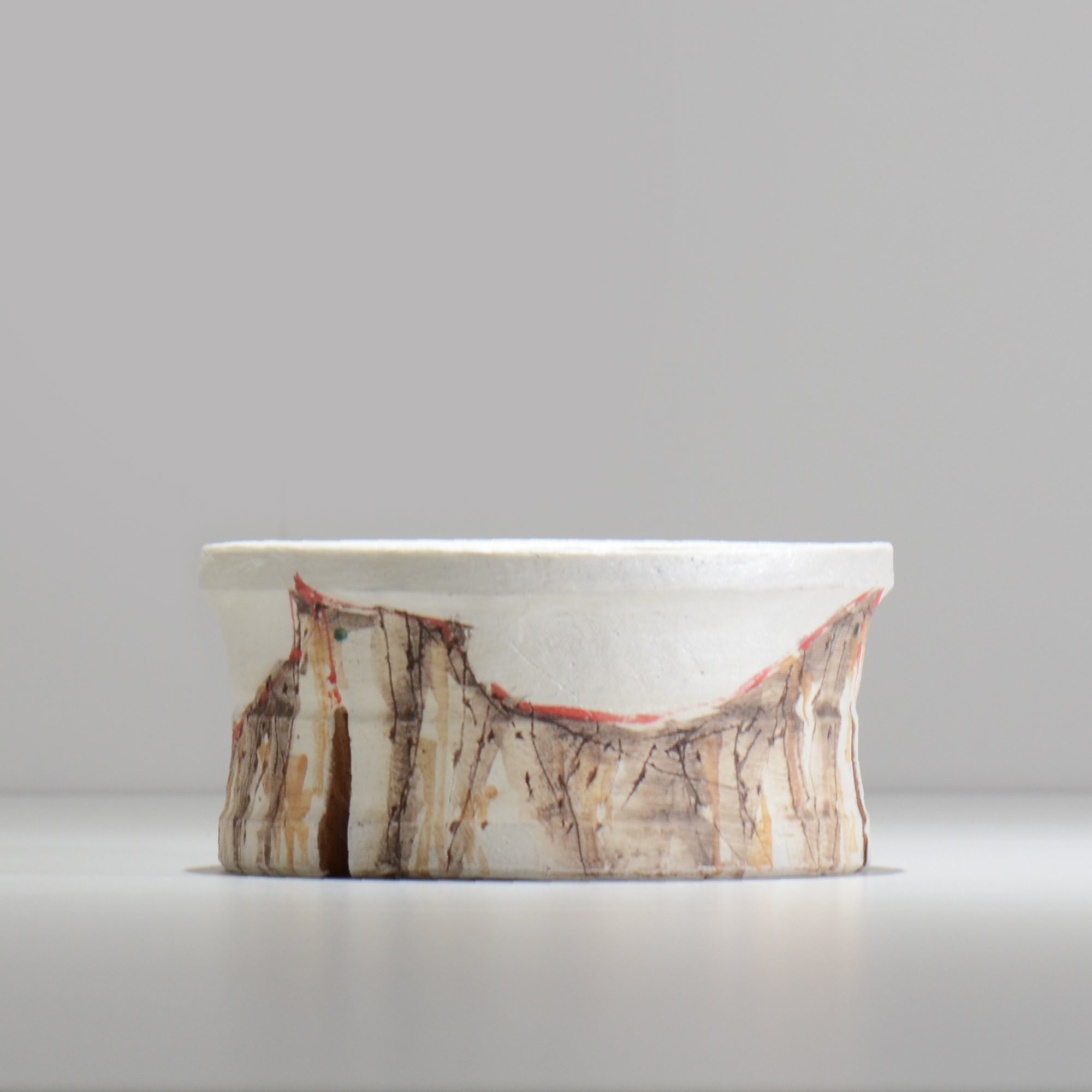 沼野秀章 / 刻ム音 / nu02_so16_l / 約 φ15.7cm  /  植木鉢
