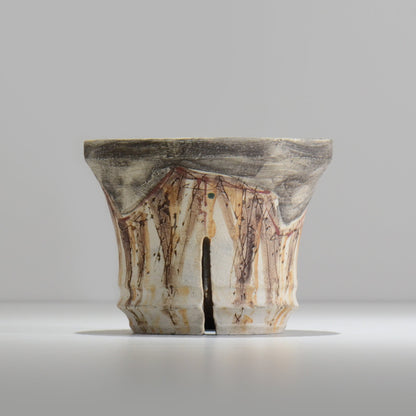 沼野秀章 / 刻ム音 / nu02_so17_m / 約 φ14.7cm  /  植木鉢