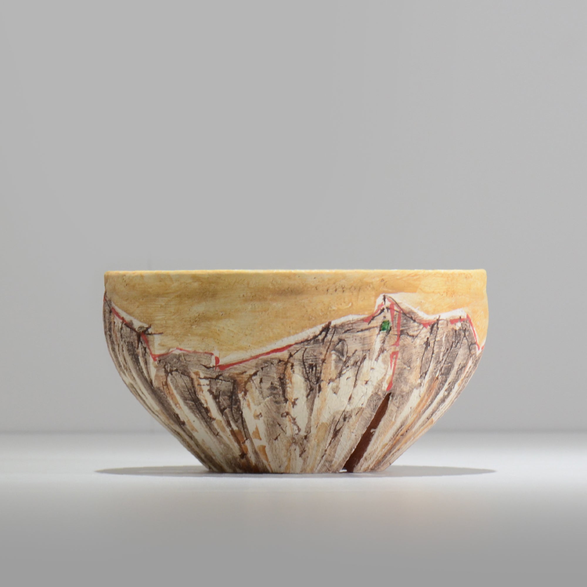 沼野秀章 / 刻ム音 / nu02_so18_l / 約 φ17.2cm  /  植木鉢