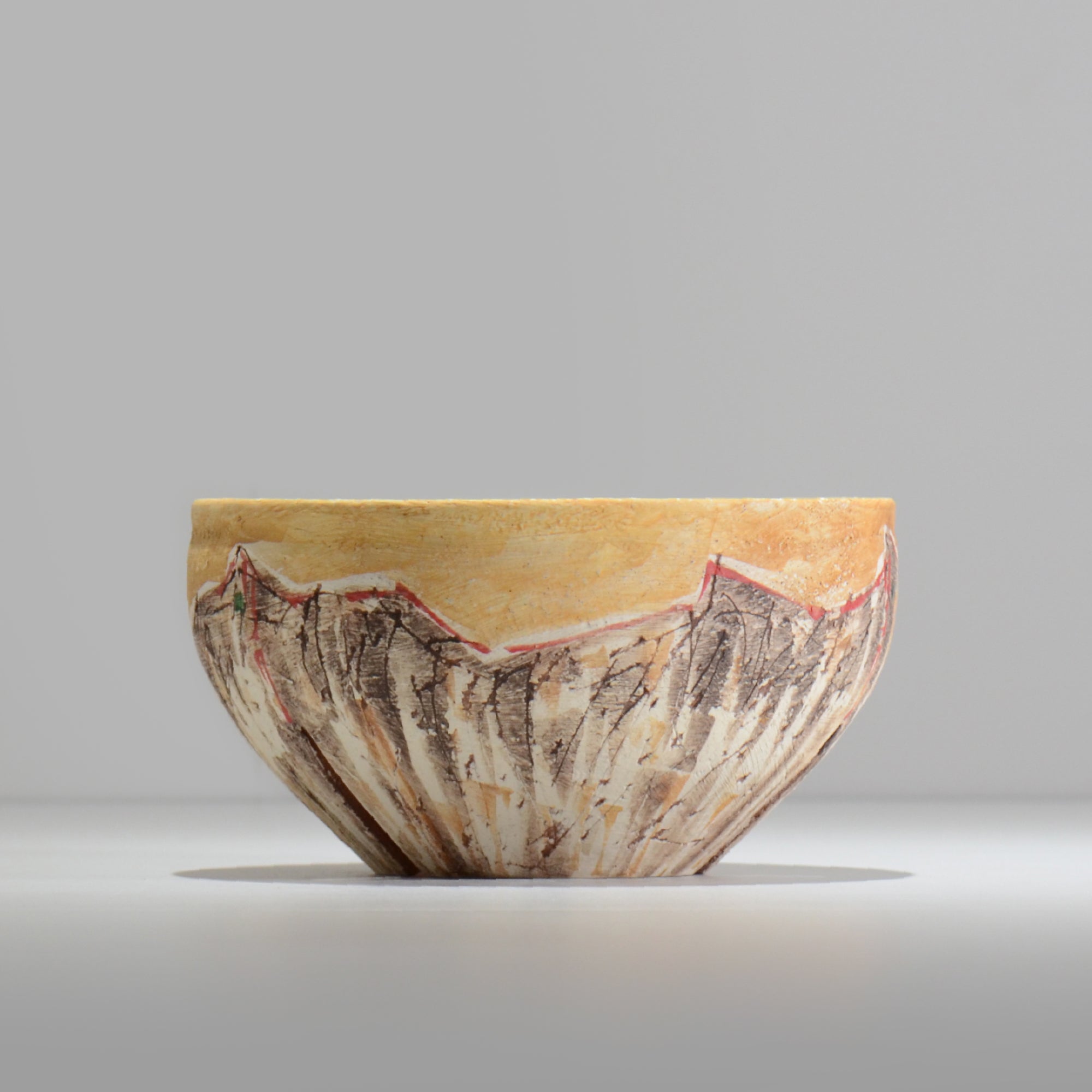 沼野秀章 / 刻ム音 / nu02_so18_l / 約 φ17.2cm  /  植木鉢