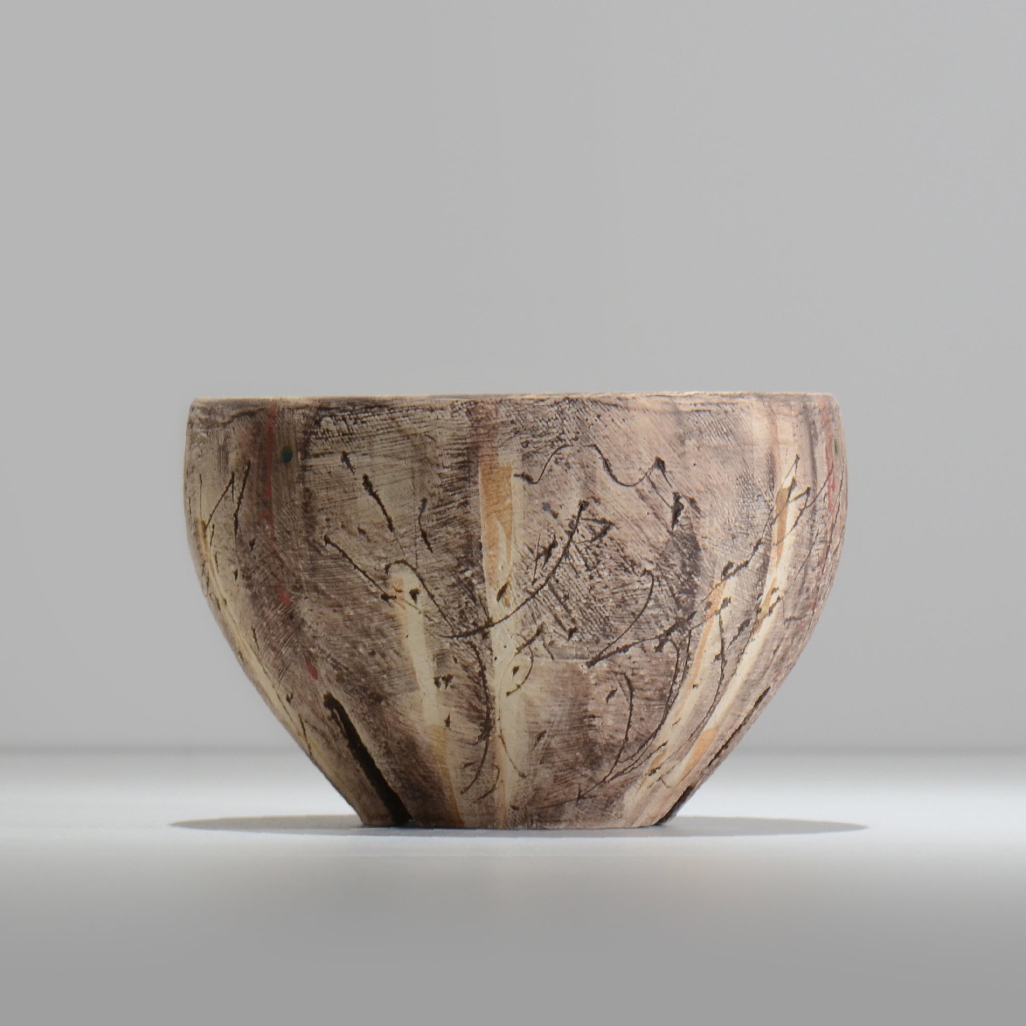 沼野秀章 / 刻ム音 / nu02_so19_l / 約 φ16.3cm  /  植木鉢
