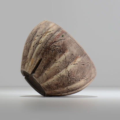沼野秀章 / 刻ム音 / nu02_so19_l / 約 φ16.3cm  /  植木鉢