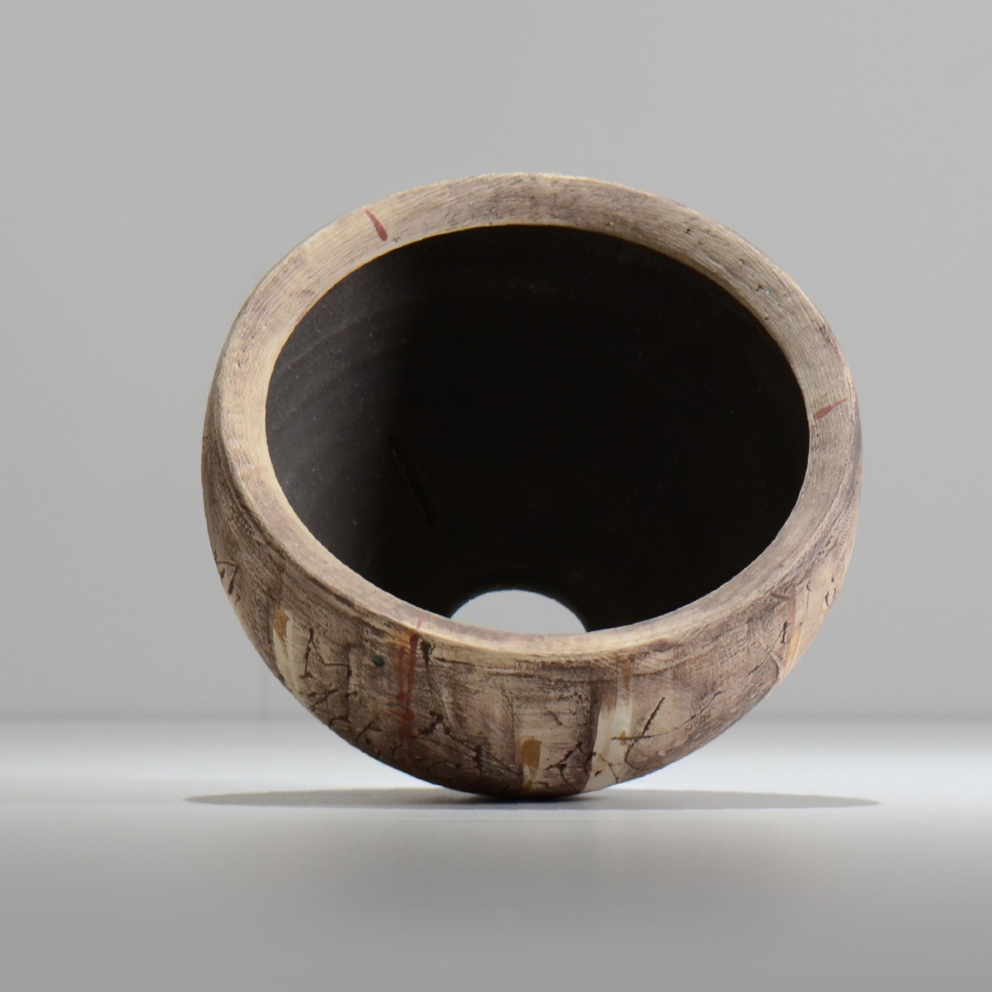 沼野秀章 / 刻ム音 / nu02_so19_l / 約 φ16.3cm  /  植木鉢