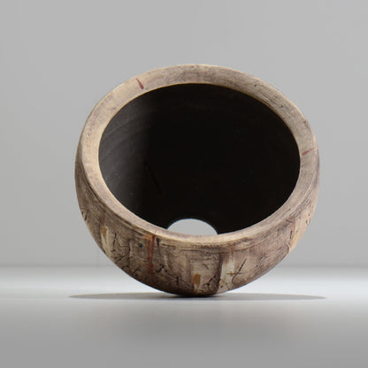 沼野秀章 / 刻ム音 / nu02_so19_l / 約 φ16.3cm  /  植木鉢