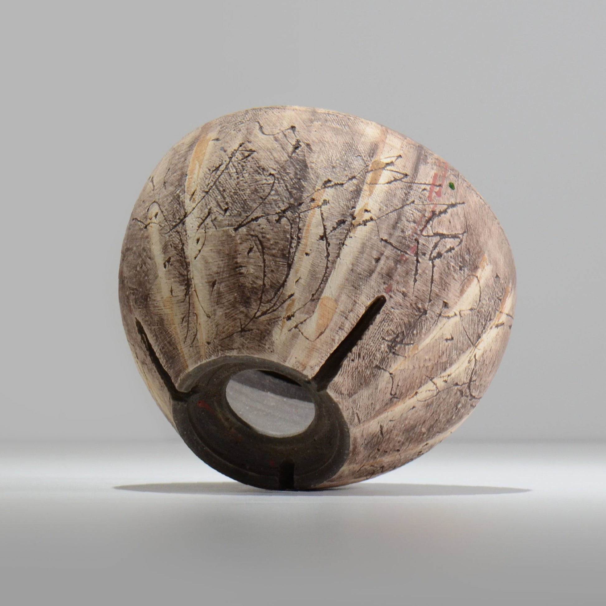 沼野秀章 / 刻ム音 / nu02_so19_l / 約 φ16.3cm  /  植木鉢