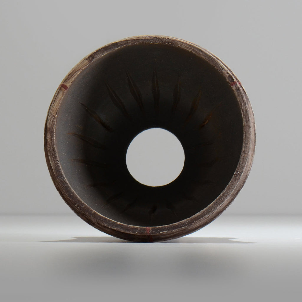 沼野秀章 / 刻ム音 / nu02_so20_l / 約 φ16.5cm  /  植木鉢