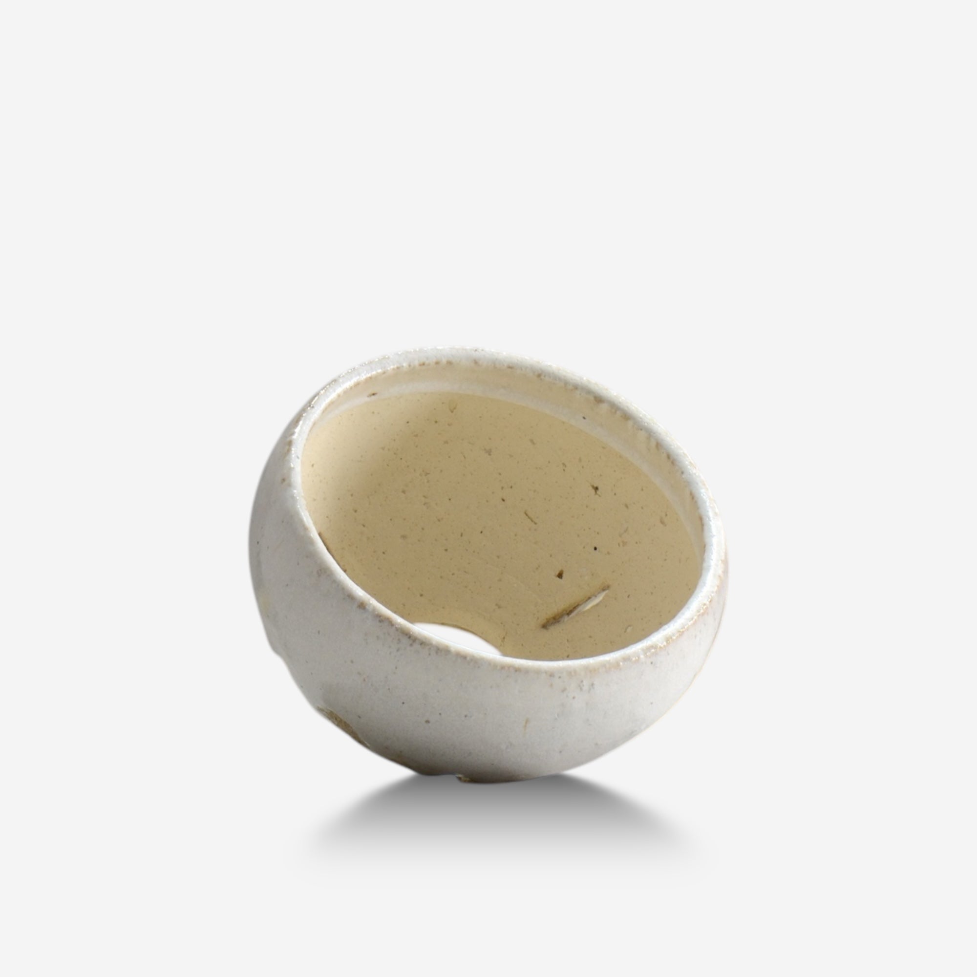 沼野秀章 / nu_white 03/  約 φ14cm  /  植木鉢