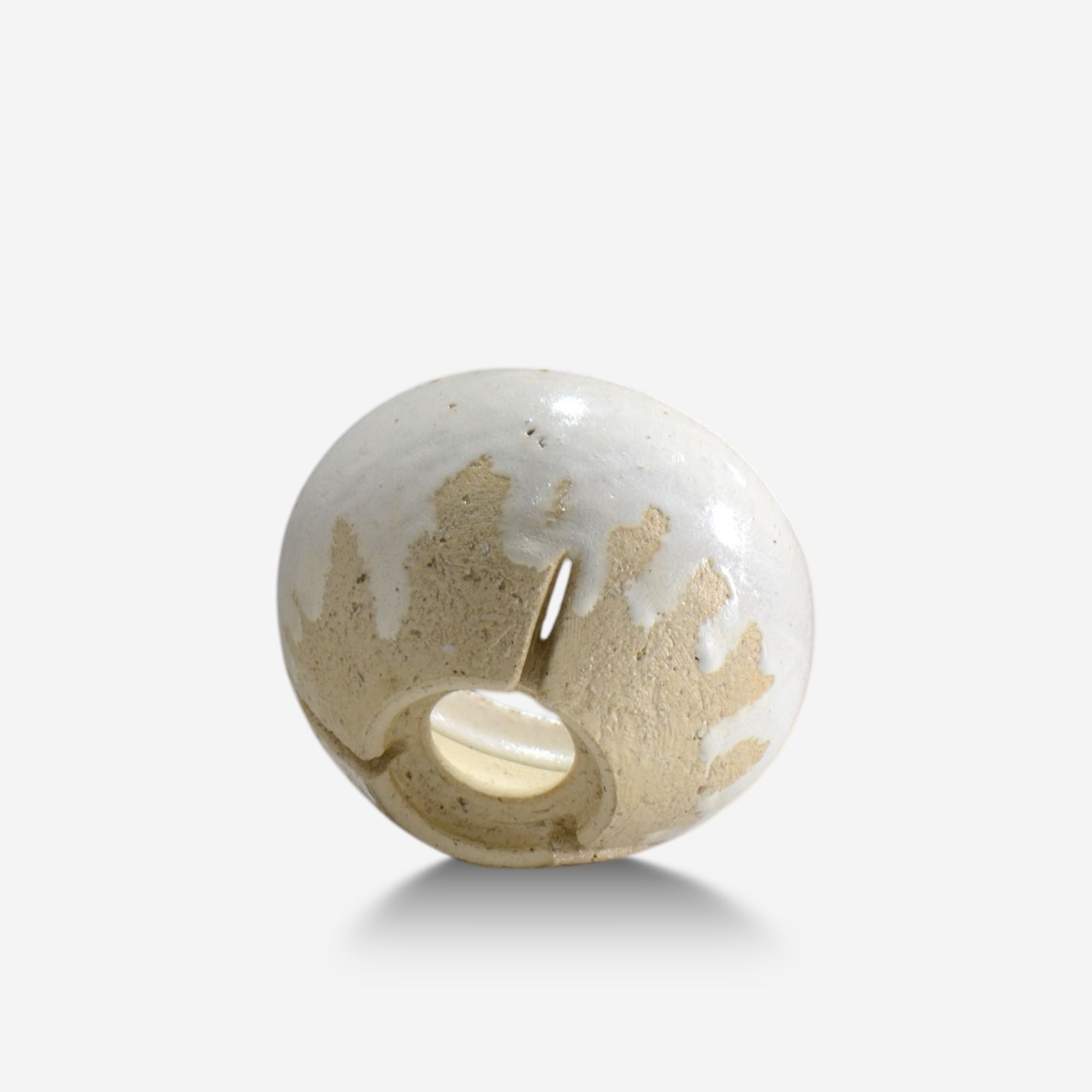沼野秀章 / nu_white 03/  約 φ14cm  /  植木鉢